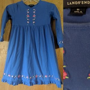 Girls Size 6x Land's End Cotton dress